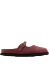 Birkenstock Maria Buckle-strap Mules In Burgundy