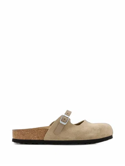 Birkenstock Maria Ii Suede Mules In Brown