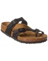 Birkenstock Womens Black Mayari Cross Strap Sandal 4 In Black