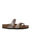 Birkenstock Mayari Graceful Taupe Birko-flor Thong Sandals In Multicolor