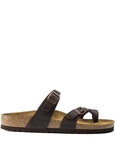 Birkenstock Mayari Pantoletten Mit Doppelschnalle In Brown
