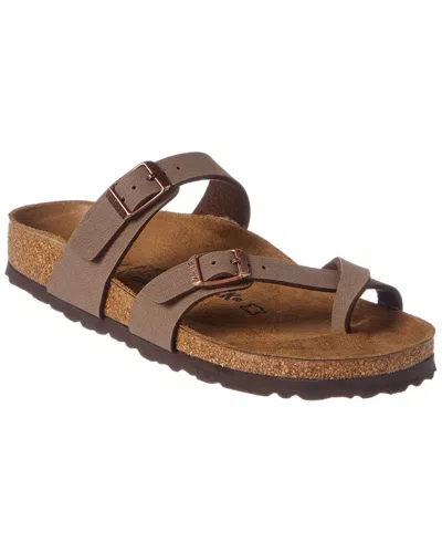 Birkenstock Mayari Narrow Birkibuc Sandal In Grey
