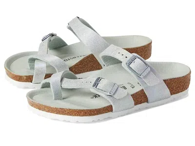 Birkenstock Mayari Sandals Kids Iridescent Matcha Slip On Slide Zogg3176 In White