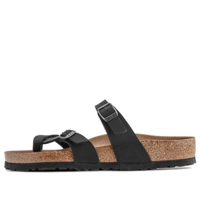 Birkenstock Mayari Vegan Birko-flor Birkibuc Narrow Fit Sandals 'black'