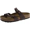 Birkenstock Mayari Mocca Birko-flor Thong Sandals In Brown