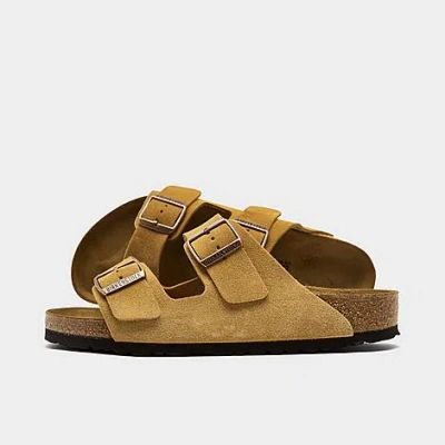 Birkenstock Men's Arizona Birko-flor Sandals In Latte Cream