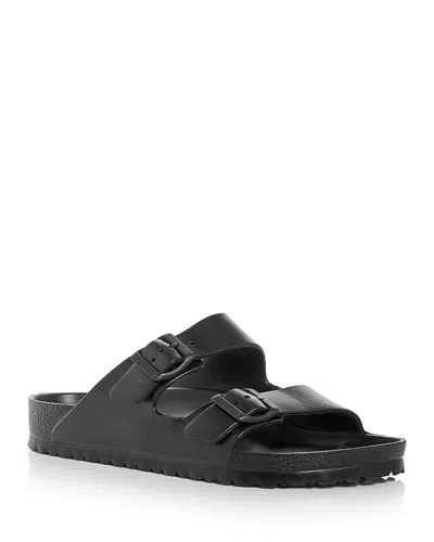 Birkenstock Arizona Natural Leather Sandals In Black