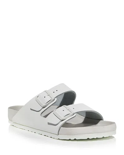 Birkenstock Men's Arizona Leather Slide Sandals In White