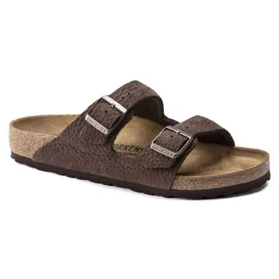 Birkenstock Men's Arizona Nubuk Leather In Desert Buck Roast