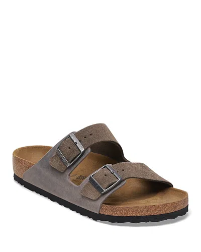 Birkenstock Men's Arizona Sandals In Gray Suede