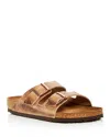 Birkenstock Men's Arizona Slide Sandals In Tobacco In Tobacco
