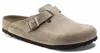 Birkenstock Boston Suede Clogs In Multi