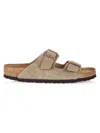 Birkenstock Men's Arizona Soft Footbed Sandals In Taupe
