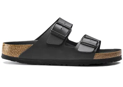 Pre-owned Birkenstock Men's  Arizona Birko Flor Foot Bed Sneakers In Black