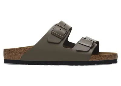 Pre-owned Birkenstock Men's  Arizona Natural Leather Sneakers In Concrete Gray