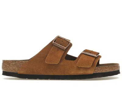Pre-owned Birkenstock Men's  Arizona Soft Footbed Suede Sneakers In Mink