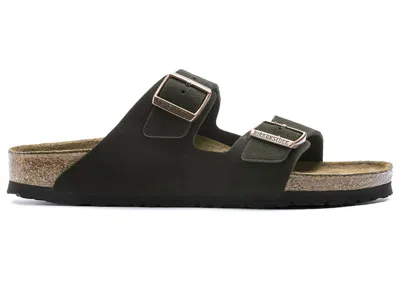Pre-owned Birkenstock Men's  Arizona Soft Footbed Suede Sneakers In Mocha In Brown