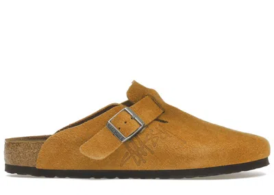 Pre-owned Birkenstock Men's  Boston Clog Stussy (2021) Sneakers In Caramel In Brown