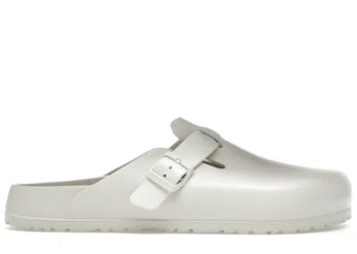 Pre-owned Birkenstock Men's  Boston Essentials Eva Sneakers In Eggshell