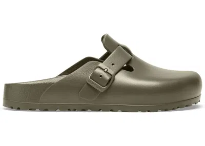 Pre-owned Birkenstock Men's  Boston Essentials Eva Sneakers In Faded Khaki