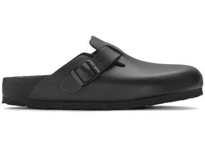 Pre-owned Birkenstock Men's  Boston Exquisite Leather Sneakers In Black