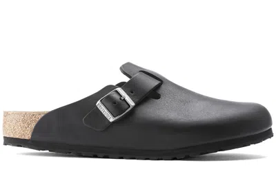 Pre-owned Birkenstock Men's  Boston Grip Leather Sneakers In Vintage Wood Black