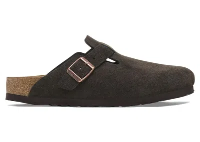 Pre-owned Birkenstock Men's  Boston Suede Sneakers In Mocha In Brown