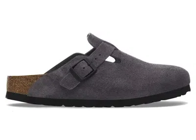 Pre-owned Birkenstock Men's  Boston Suede Sneakers In Velvet Grey