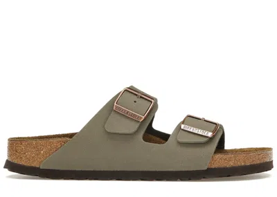 Pre-owned Birkenstock Men's  Gizeh Birkibuc Sneakers In Stone