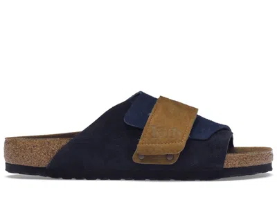 Pre-owned Birkenstock Men's  Kyoto Suede Kith Midnight Sneakers In Midnight Navy Blue