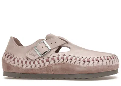 Pre-owned Birkenstock Men's  London Braided Kith Sneakers In Lilac Ash In Purple