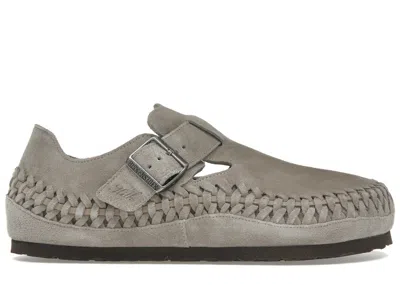 Pre-owned Birkenstock Men's  London Braided Kith Sneakers In Moon Rock In Gray