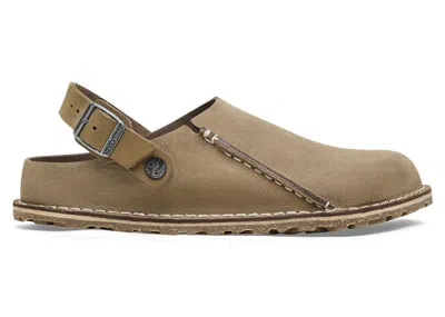 Pre-owned Birkenstock Men's  Lutry Suede Sneakers In Gray Taupe