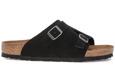 Pre-owned Birkenstock Men's  Zurich Suede Sneakers In Black