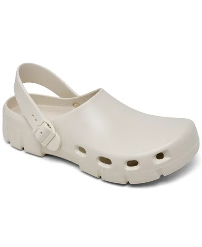 Birkenstock Men's Birki Flow Eva Clogs From Finish Line In Eggshell