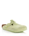 Birkenstock Men's Boston Clogs In Faded Lime