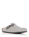 Birkenstock Boston Wool Felt Clog In Gray Wool