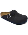 Birkenstock Men's Boston Corduroy Suede Embossed Clogs From Finish Line In Corduroy Midnight