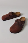 Birkenstock Boston Bs Narrow Leather Clog In Brown
