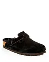 Birkenstock Men's Boston Shearling Clogs In Black