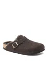 Birkenstock Men's Boston Shearling Clogs In Brown