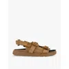 Birkenstock Shinjuku Natural Leather Sandals In Cork Brown