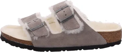 Pre-owned Birkenstock Men's Eva Arizona Sandal In Stone Coin