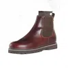 Birkenstock Men's Highwood Chelsea Boot In Chocolate Leather In Multi