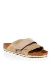Birkenstock Men's Kyoto Slip On Strap Sandals In Beige