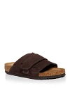 Birkenstock Men's Kyoto Slip On Strap Sandals In Dark Brown