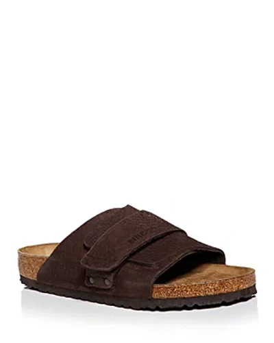 Birkenstock Men's Kyoto Slip On Strap Sandals In Dark Brown