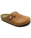 Birkenstock Men's Leather Boston Clogs From Finish Line In Brown