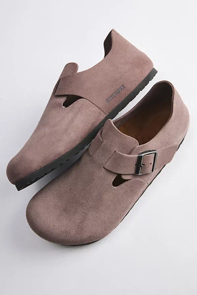 Birkenstock Men's London Suede Slip-on Shoe In Faded Purple, Men's At Urban Outfitters In Faded Purple