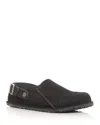 Birkenstock Black Regular Lutry Premium Suede Slip-on Loafers In Black